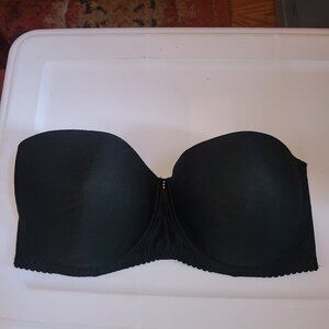Frederick's Of Hollywood Strapless Bra 34DD Underwire Lined